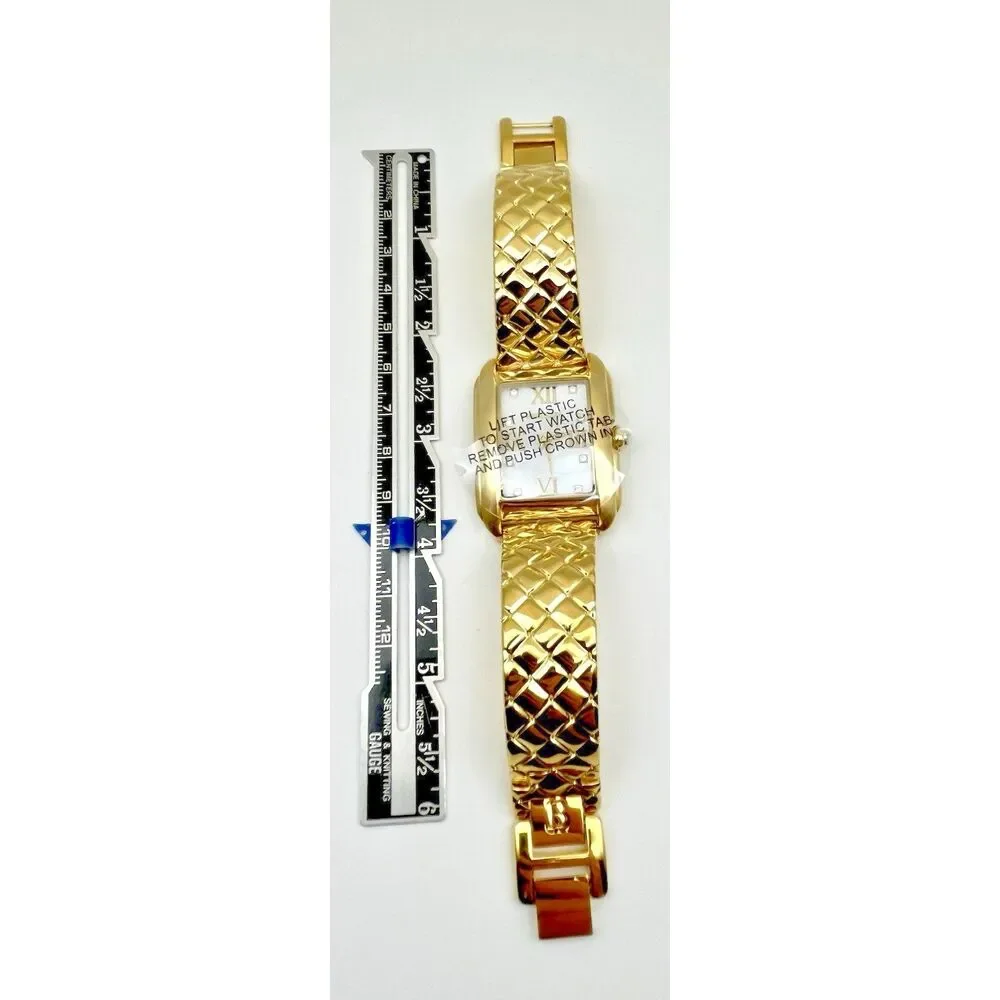Bellezza Watch Ladies Gold Color Timepiece Women's Fashion Jewelry Chronograph